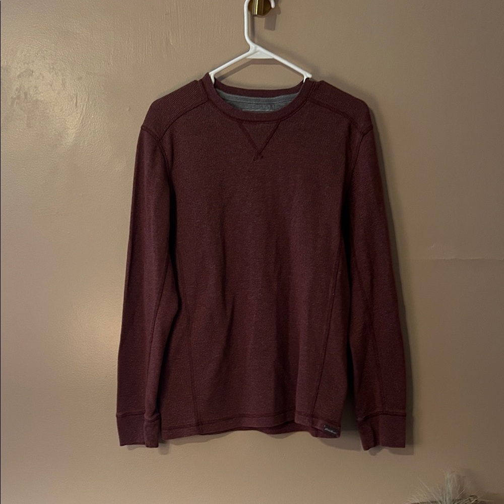 Eddie Bauer Maroon Thermal Tee